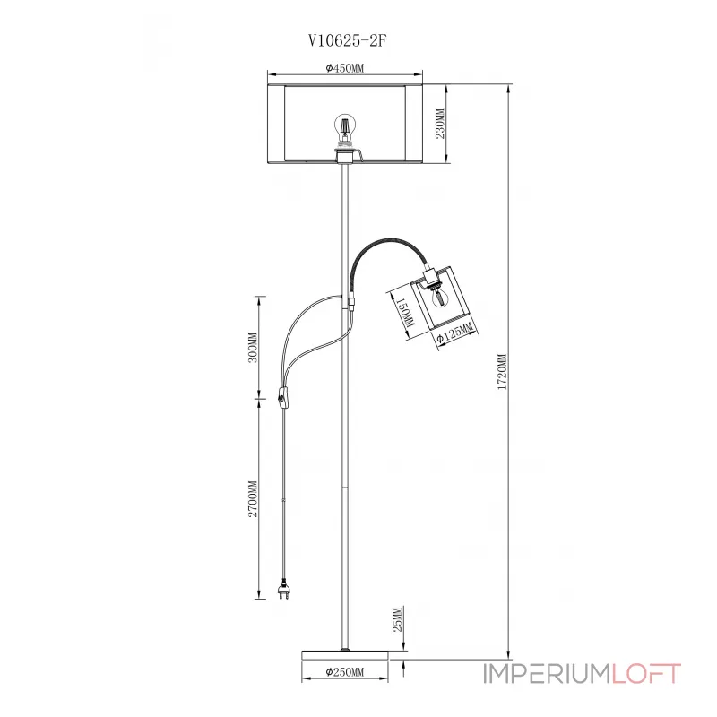 Торшер Moderli V10625-2F Room от ImperiumLoft Торшер Moderli V10625-2F Room от ImperiumLoft