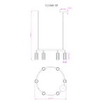 Люстра подвесная Moderli Cora V11603-6P
