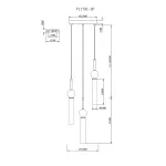 Светильник подвесной Moderli V11791-3P Illis от ImperiumLoft