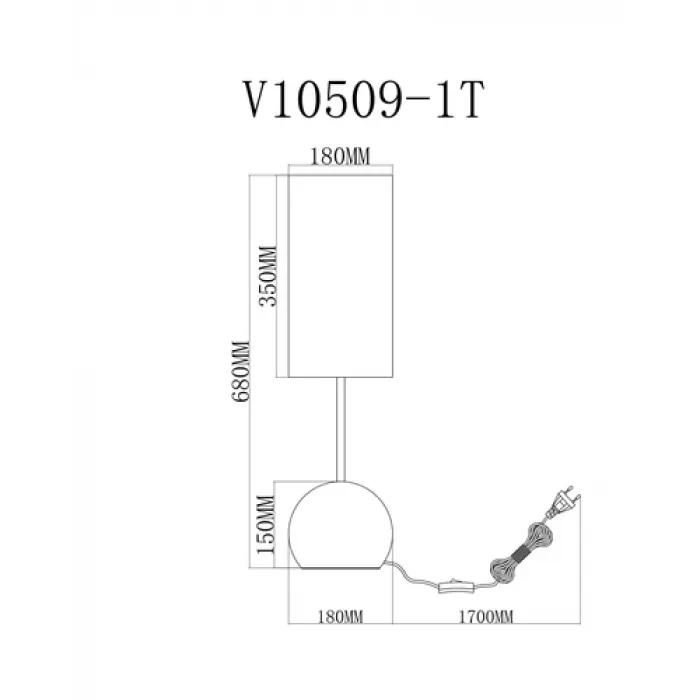 Лампа настольная Moderli V10509-1T Flint от ImperiumLoft