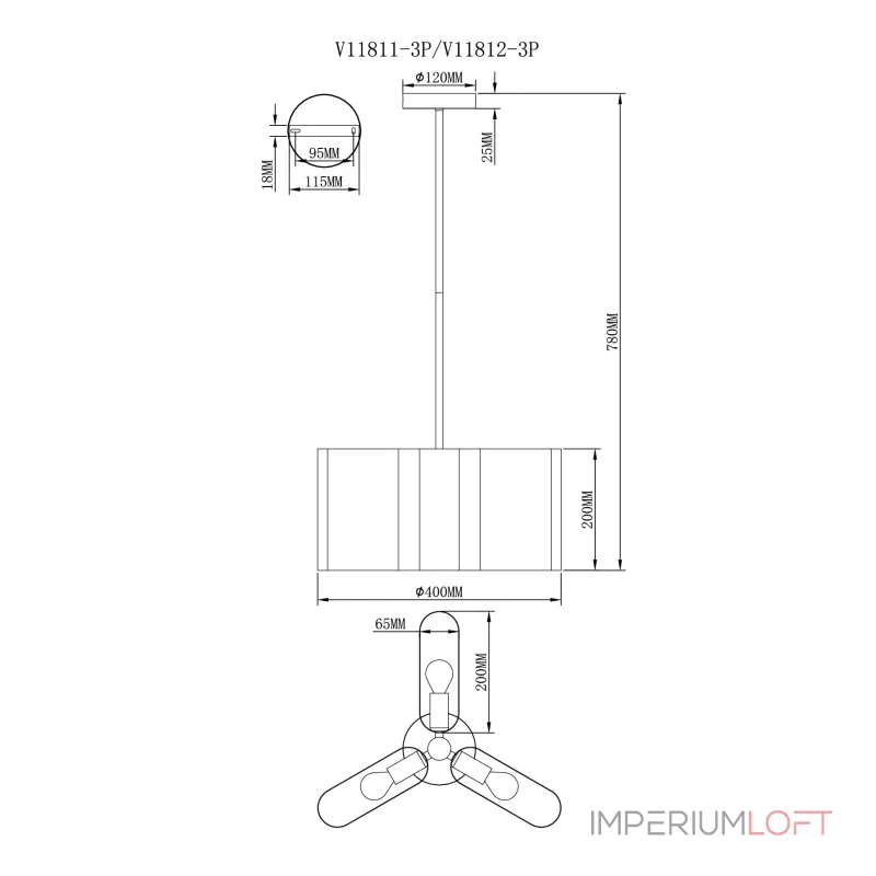 Светильник подвесной Moderli V11811-3P Metalicana Светильник подвесной Moderli V11811-3P Metalicana