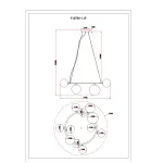 Светильник подвесной Moderli V10790-11P Renny