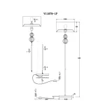 Торшер Moderli V11879-1F Brumi от ImperiumLoft