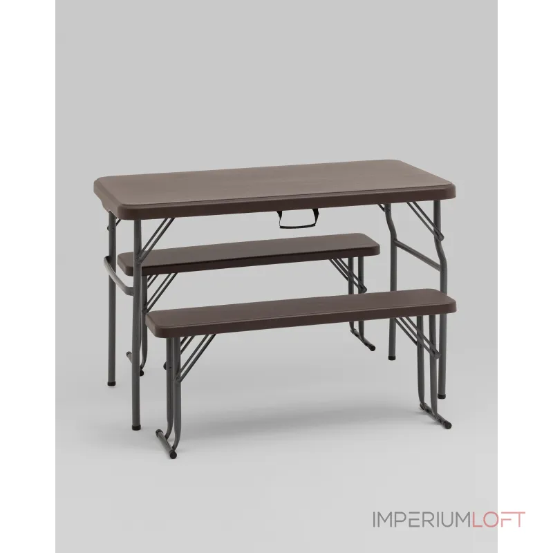 Комплект стола и двух скамеек Stool Group Кейт YX-B113 brown