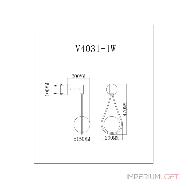 Настенный светильник Moderli Barocco V11574-1W