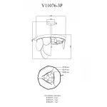 Люстра на штанге Moderli Alba V11076-3P