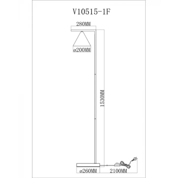 Торшер Moderli V10515-1F Omaha от ImperiumLoft