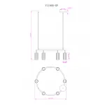 Подвесная люстра Moderli Cora V11603-6P