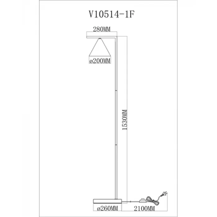 Торшер Moderli V10515-1F Omaha от ImperiumLoft