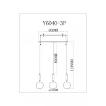 Подвесной светильник Moderli Scrumbel V11565-3P