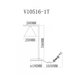 Настольная лампа Moderli V10516-1T Omaha от ImperiumLoft