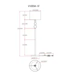 Торшер Moderli V10554-1F Macadamia