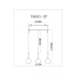 Подвесной светильник Moderli Scrumbel V11566-3P