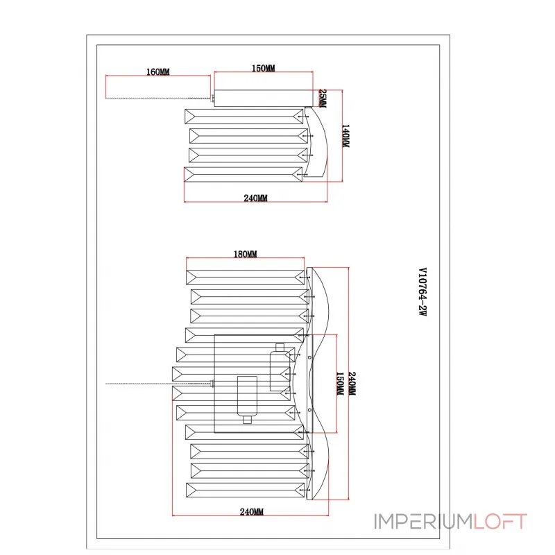 Бра Moderli Wave V10764-2W от ImperiumLoft Бра Moderli Wave V10764-2W от ImperiumLoft