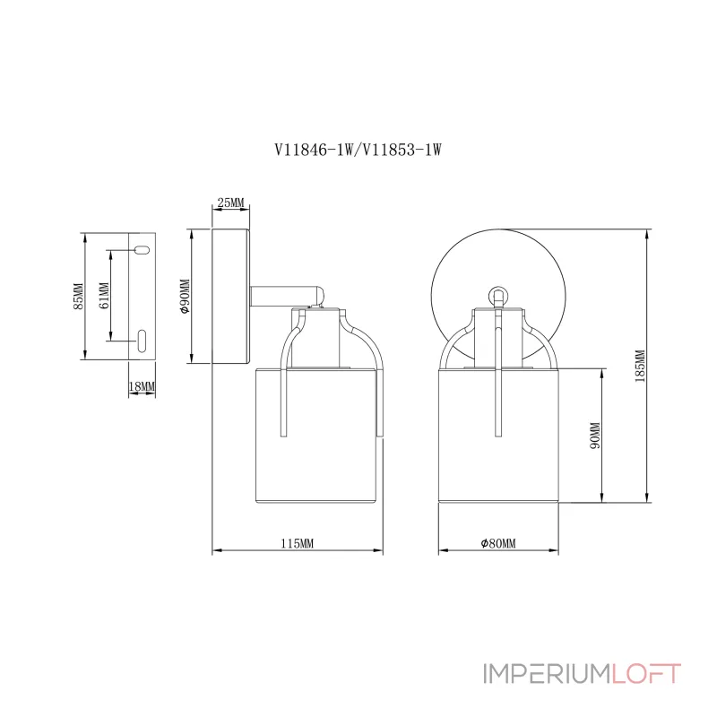 Спот Moderli V11846-1W Inari