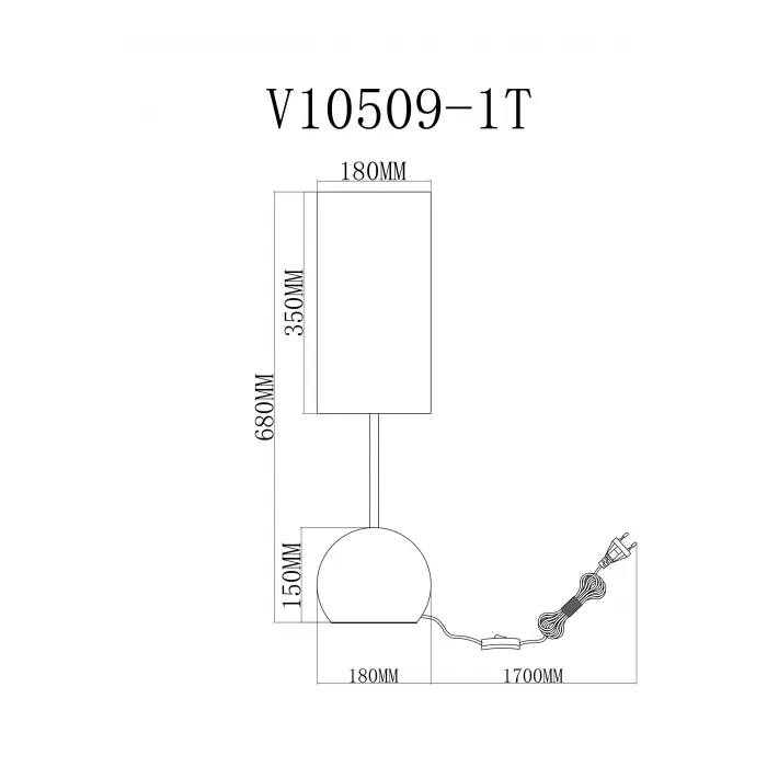 Лампа настольная Moderli Flint V11589-1T от ImperiumLoft
