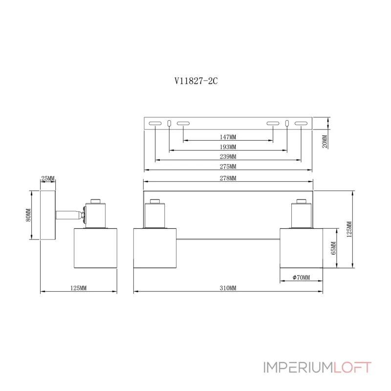 Спот Moderli V11827-2C Malet