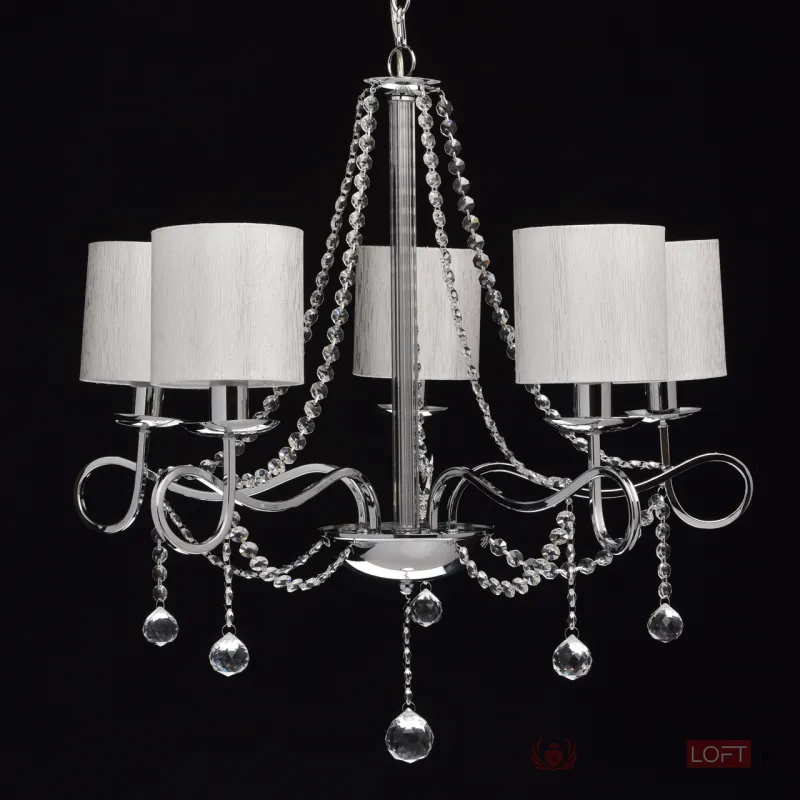 Подвесная люстра MW-Light Федерика 83 684010105 Цвет арматуры хром Цвет плафонов белый от ImperiumLoft