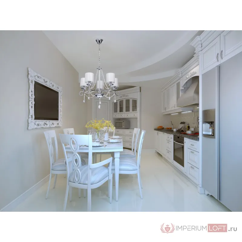 Подвесная люстра MW-Light Федерика 83 684010105 Цвет арматуры хром Цвет плафонов белый от ImperiumLoft