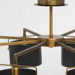 Люстра на штанге MW-Light Сайрус 721010408 Цвет арматуры бронза Цвет плафонов черный от ImperiumLoft