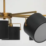 Люстра на штанге MW-Light Сайрус 721010408 Цвет арматуры бронза Цвет плафонов черный от ImperiumLoft