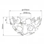 Потолочная люстра MW-Light Улыбка 365014605