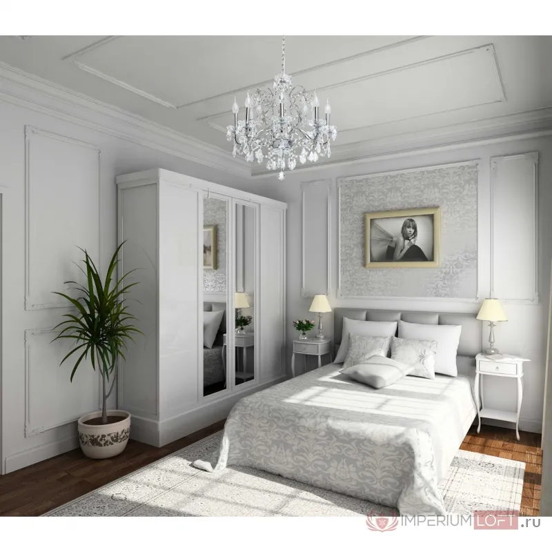 Подвесная люстра MW-Light Каролина 1 367013408 Цвет арматуры хром Цвет плафонов прозрачный от ImperiumLoft