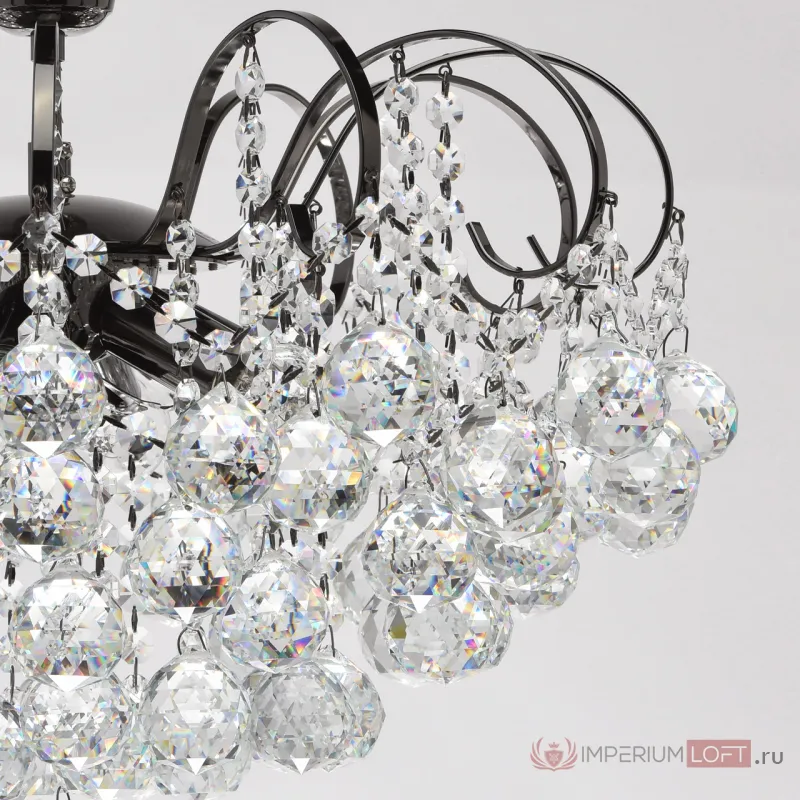 Люстра на штанге MW-Light Жемчуг 1 232016306 Цвет арматуры хром Цвет плафонов прозрачный от ImperiumLoft
