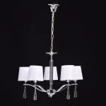 Подвесная люстра MW-Light Прато 2 101011105 Цвет арматуры хром Цвет плафонов белый от ImperiumLoft