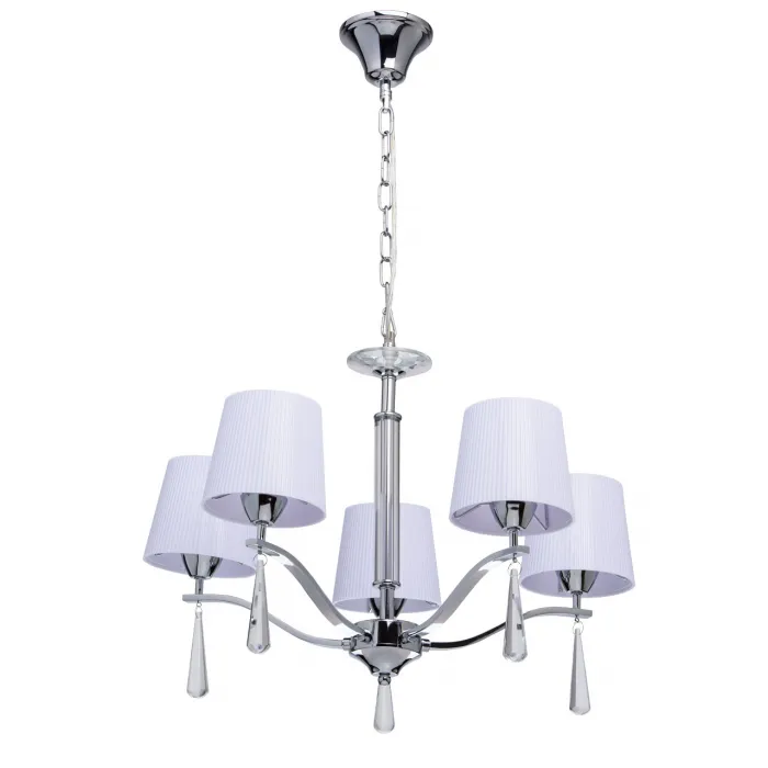 Подвесная люстра MW-Light Прато 2 101011105 Цвет арматуры хром Цвет плафонов белый от ImperiumLoft