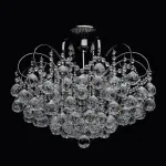Люстра на штанге MW-Light Жемчуг 1 232016306 Цвет арматуры хром Цвет плафонов прозрачный от ImperiumLoft