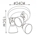 Спот MW-Light Ринген 547020403 Цвет арматуры золото Цвет плафонов золото от ImperiumLoft