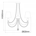 Люстра потолочная MW-Light Федерика 684010305 от ImperiumLoft