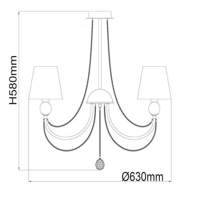 Люстра потолочная MW-Light Федерика 684010305 от ImperiumLoft