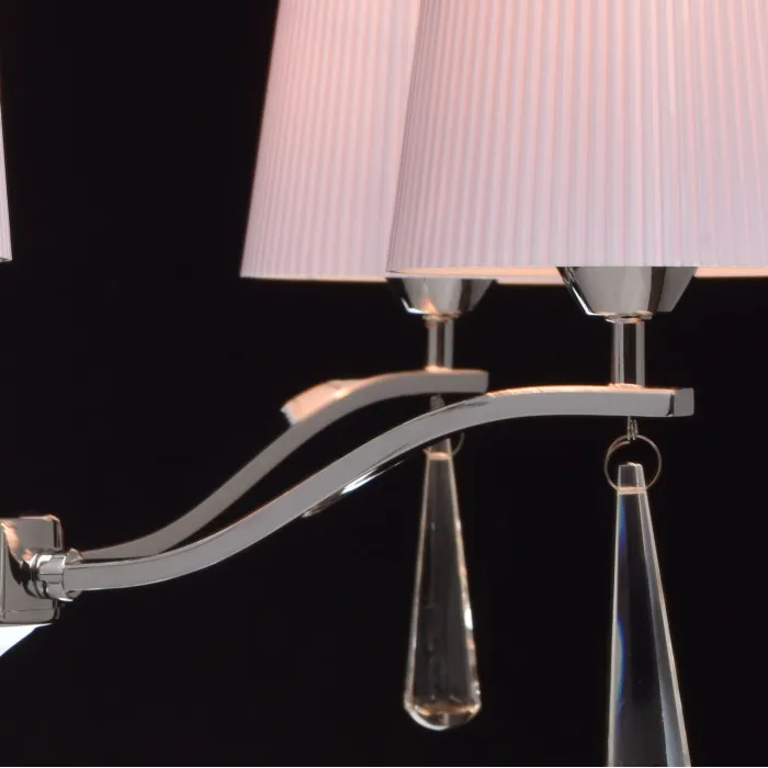 Подвесная люстра MW-Light Прато 2 101011105 Цвет арматуры хром Цвет плафонов белый от ImperiumLoft