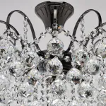 Люстра на штанге MW-Light Жемчуг 1 232016306 Цвет арматуры хром Цвет плафонов прозрачный от ImperiumLoft