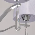 Подвесная люстра MW-Light Прато 2 101011105 Цвет арматуры хром Цвет плафонов белый от ImperiumLoft