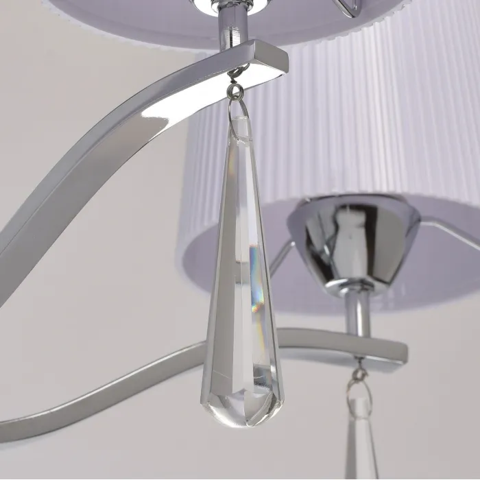 Подвесная люстра MW-Light Прато 2 101011105 Цвет арматуры хром Цвет плафонов белый от ImperiumLoft
