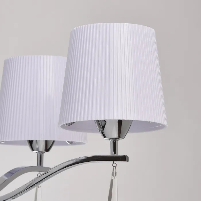 Подвесная люстра MW-Light Прато 2 101011105 Цвет арматуры хром Цвет плафонов белый от ImperiumLoft