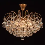 Люстра на штанге MW-Light Жемчуг 1 232016506 Цвет арматуры латунь Цвет плафонов прозрачный от ImperiumLoft