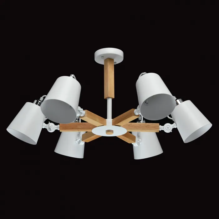 Люстра на штанге MW-Light Форест 4 693011106 Цвет арматуры белый Цвет плафонов белый от ImperiumLoft
