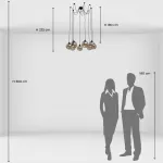 Люстра подвесная DeMarkt Фьюжн 392016208 от ImperiumLoft
