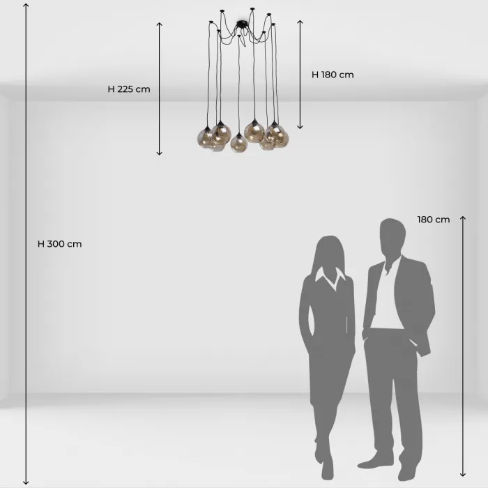 Люстра подвесная DeMarkt Фьюжн 392016208 от ImperiumLoft
