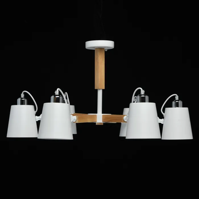 Люстра на штанге MW-Light Форест 4 693011106 Цвет арматуры белый Цвет плафонов белый от ImperiumLoft