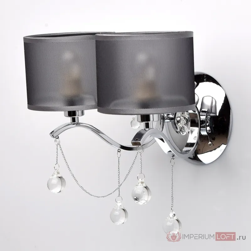 Бра MW-Light Федерика 82 379029302 Цвет арматуры хром Цвет плафонов черный от ImperiumLoft