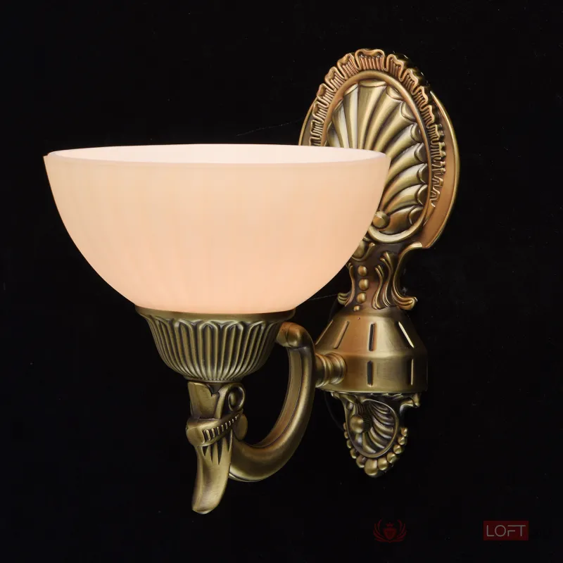 Бра MW-Light Афродита 1 317020101 Цвет арматуры бронза Цвет плафонов кремовый от ImperiumLoft