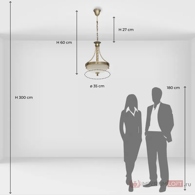 Люстра подвесная MW-Light Афродита 317010303 от ImperiumLoft