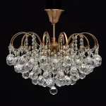 Люстра на штанге MW-Light Жемчуг 1 232016506 Цвет арматуры латунь Цвет плафонов прозрачный от ImperiumLoft