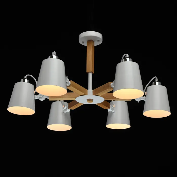 Люстра на штанге MW-Light Форест 4 693011106 Цвет арматуры белый Цвет плафонов белый от ImperiumLoft