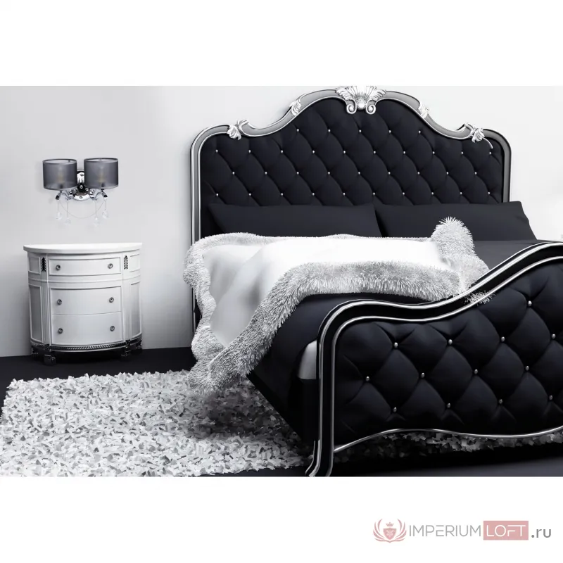 Бра MW-Light Федерика 82 379029302 Цвет арматуры хром Цвет плафонов черный от ImperiumLoft